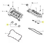 Junta do Orificio da Vela da Tampa de Valvula 9l8z6c527a