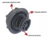 Tampa Reservatorio Agua Focus/ Ranger/ Troller/ Ka/ New Fiesta  Dg9z8100a